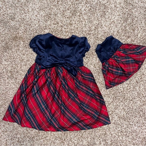 MAX STIDIO KIDS DRESS SET | 3T | MATCHING DOLL DRESS | BACK BOW DETAIL - Picture 5 of 7